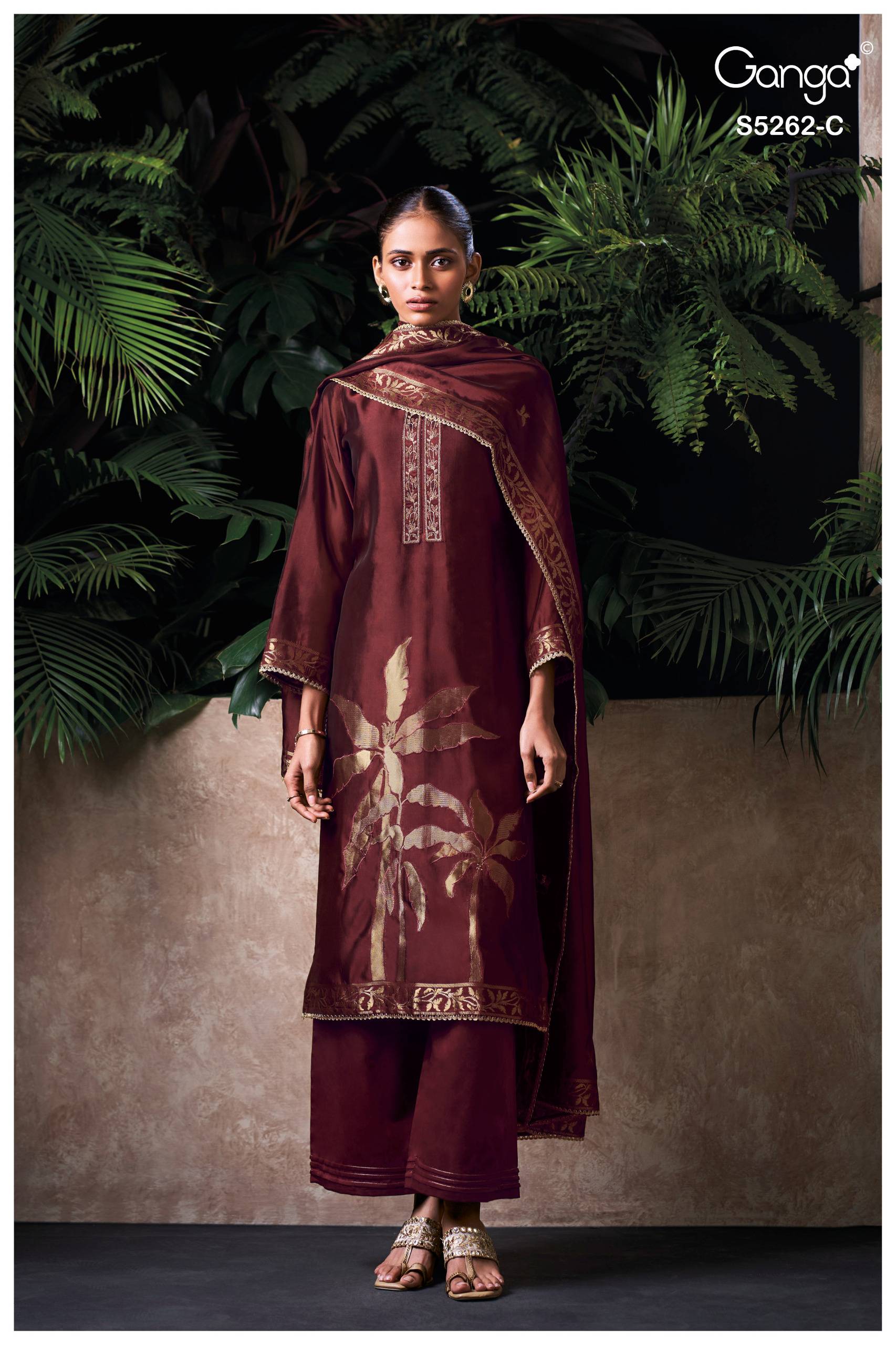 MYREN 5262 SERIES BY GANGA FASHION Beautiful Colourful PURE VISCOSE SILK Dresses At Wholesale Price